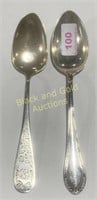 Pair of Large Silver Spoons
