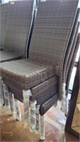 4 OUTDOOR WICKER CHAIRS