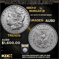 ***Auction Highlight*** 1893-o Morgan Dollar $1 Gr