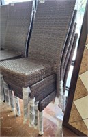 4 OUTDOOR WICKER CHAIRS