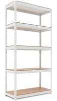 HOMEDANT, Metal Shelving Unit with Laminated Clean