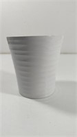 White Ceramic Planter With Plastic Liner made in