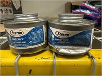 Lot of 2 Sterno Handy Wick 6 HR Canned Heat