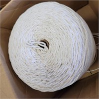 PARTIAL ROLL OF COTTON BRAID ROPE