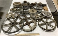 Lot of metal wheels