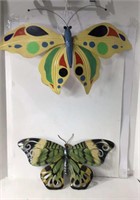 2 Hanging Tin Butterflies U13C