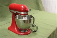 Red Kitchen Aid Mixer Works Per Seller