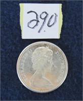 1967 Canada $1 coin, silver