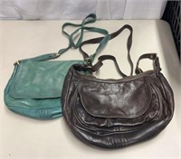 2) Beggars Leather Pouch Bag North Country NH