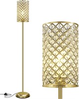 GyroVu Store Gold Floor Lamp,Elegant Crystal Floor
