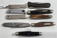 (9) Vintage Pocket Knives