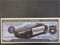 Police Novelty Banknote
