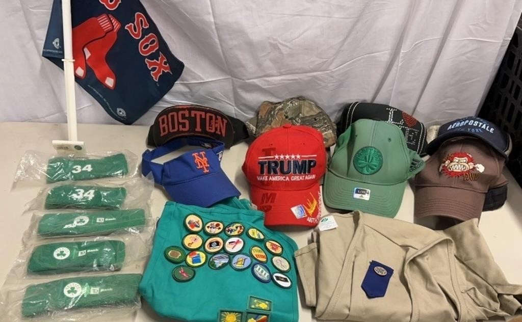 Baseball Hats, girl Scout Vest & More