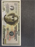 Rock n roll Hall of fame Novelty Banknote