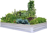 FOYUEE Galvanized Raised Garden Beds for Vegetable