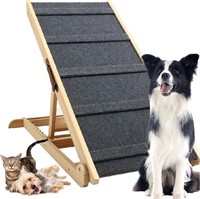 Finnhomy Wooden Folding Dog Safety Ramp for Bed, C