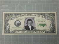 North Carolina Novelty Banknote