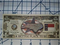 North Carolina novelty banknote
