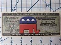 Support the republican party novelty banknote