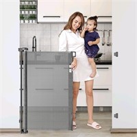 42-Inch Extra Tall Retractable Baby Gates for Door