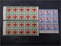 1944 & 1945 "Cruz Roja International" Chile Stamps