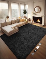 8x10 Black Area Rugs for Living Room