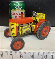 Metal toy tractor