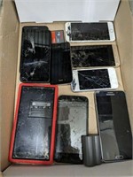 TRAY OF CELL PHONES, UNTESTED