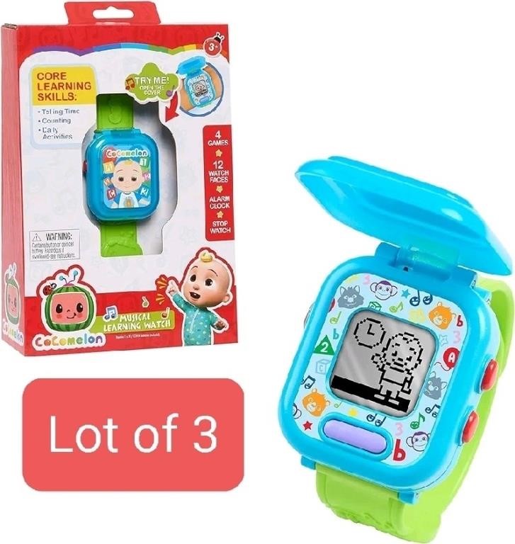 Lot of 3 - CoComelon JJ’s Learning Smart Watch Toy