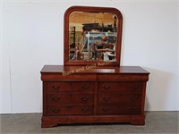 Cherrywood 6 Drawer Dresser w/Mirror