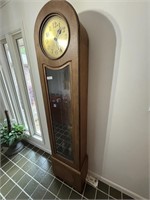 Vintage Oak Grandfather Clock (Works & Was