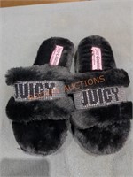 Juicy Couture Women's Fuzzy Slippers Size 7