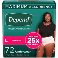 Depend Adult Incontinence Underwear for Women, Dis