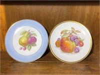 2 Fruit Theme Plates