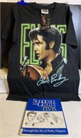 Elvis T-Shirt Sz med and sketch book