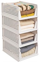 NEW $45 Foldable Clothes Drawer Organizer 4PK