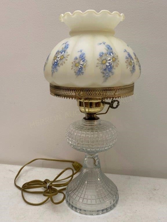 Glass Parlor Lamp