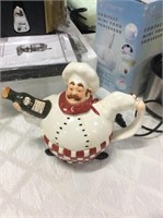 Italian chef tea pot