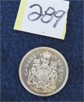 1965 50c Canada, unc coin, silver