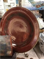 Large clay display plate