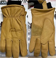 L Arctik Winter Work Cowhide Leather Gloves 1Pair
