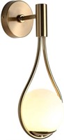 Creativity Golden Raindrop Glass Globe Wall Light.