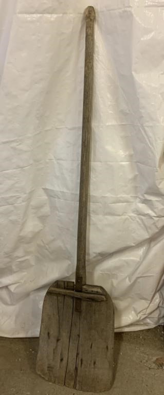 Antique  wooden shovel