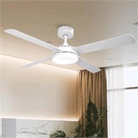 POLYECO 52 Inch Ceiling Fan with Lights Remote Con