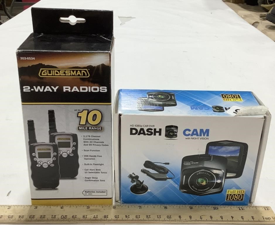 Guidesman 2-Way Radios & Dash Cam w/ Night Vision