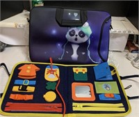 Padded pouch  and learning toy