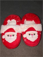 Kids Size Small Santa Slippers