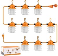 NS 100FT Construction String Lights 150W LED Indus