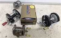 GROUP OF ASSORTED FISHING REEL, PFLUEGER, MISC