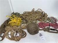 Rope Assortment & Large Monkey Fist Stopper Knot